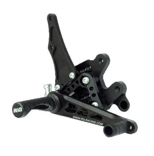 Степенки R&amp;G RACING black adjustable rearsets Kawasaki ZX-10R 16-25